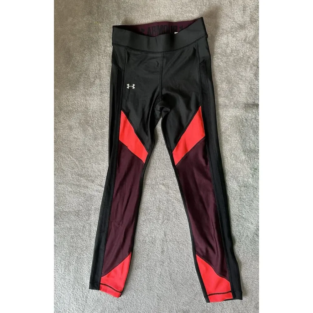 Under Armour Heatgear compression cropped tight Womens XS multicolor - Picture 2 of 5